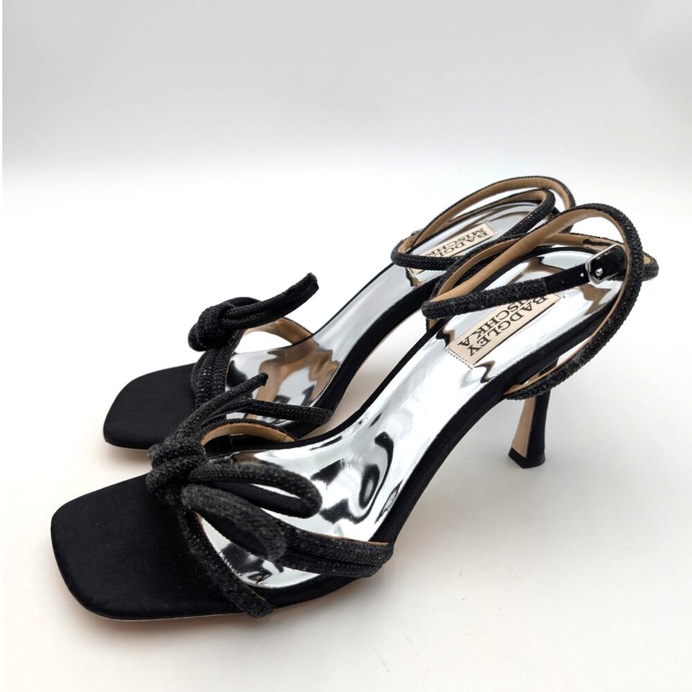 Badgley Mischka Effie Ankle Strap Sandals Women's Black Size US8 EU38.5